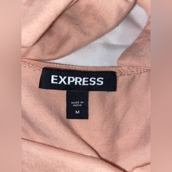 Express Square Neck Eyelet Sleeve Tie Back Tee✨ - Picture 14 of 15